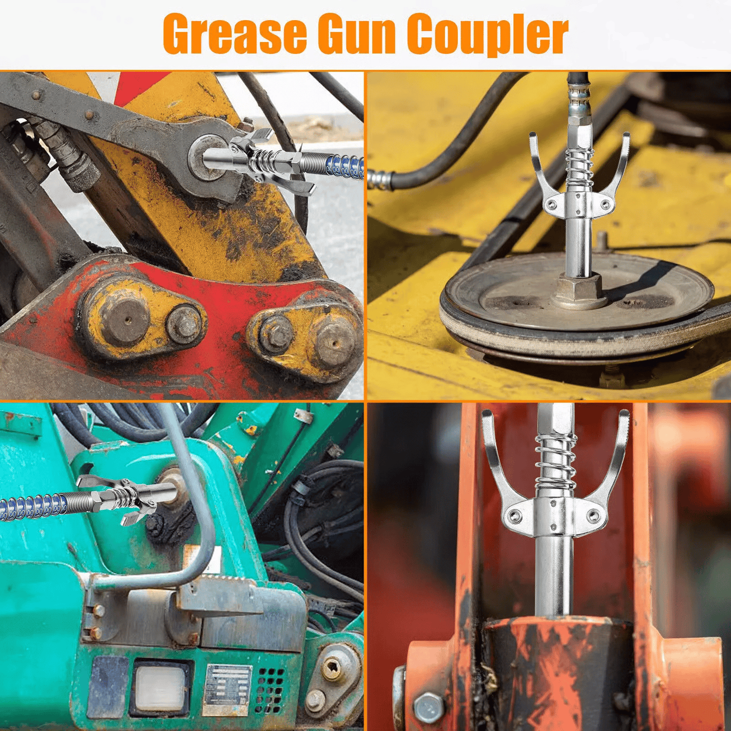 ✨LAST DAY ALERT 49% OFF🔥Double Handle High Pressure Quick Release Grease Coupler