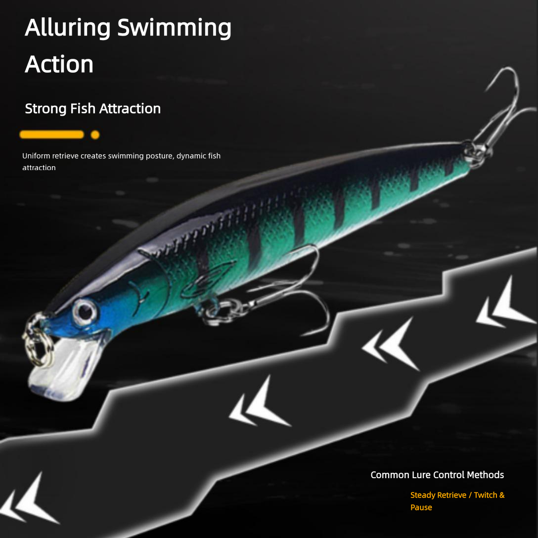 10cm/9g Floating Minnow Fishing Lure（10PCS）