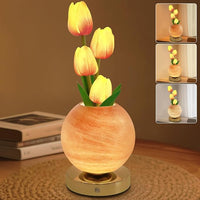 Orange Planter + Tulip